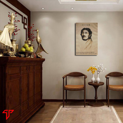 Tranh treo tường trang trí cán gỗ MDF cao cấp mẫu chân dung Đức Phật Cồ-đàm, Tranh Phật Giáo Thích Ca Mâu Ni Phật 2510