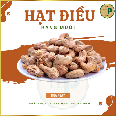 HẠT ĐIỀU RANG MUỐI XẾP HOA TÂN LỘC PHÁT COMBO  1KG - MỖI HỘP 500G