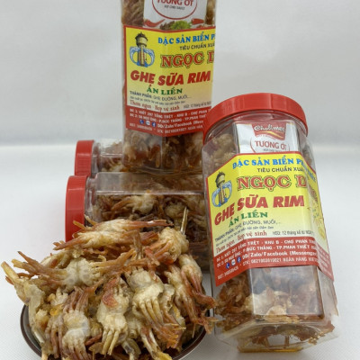 Đặc sản Phan Thiết - Ghẹ Sữa Rim Gói (Hộp) 100 Gram Đã Chế Biến Ăn Liền Ngon Ơi Là Ngon Của. Hạn Sử Dụng 12 Tháng Kể Từ Ngày Đặt Hàng - OCOP 4 Sao