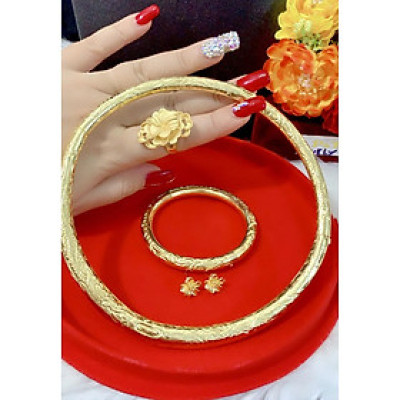 Bộ trang sức cưới mạ 24k cao cấp P352A