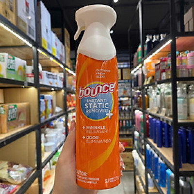 Xịt thơm và làm thẳng quần áo Bounce 3 in 1 của Mỹ chai 275g