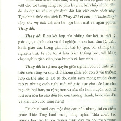 Thay Đổi Vì Con - "Thuốc Đắng" Tặng Cha Mẹ Thời 4.0 - Nguyễn Chí Hiếu