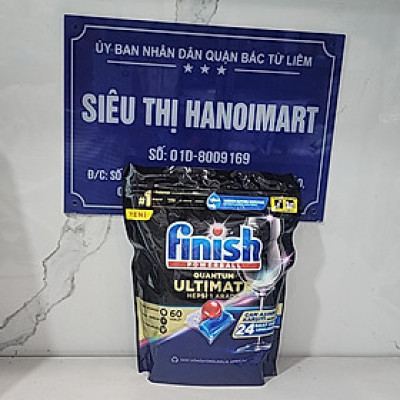 Túi 60 viên rửa bát Finish Quantum Dishwasher Tablets QT025459