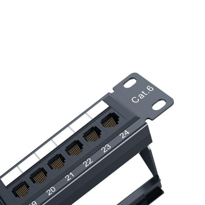 Ugreen UG70423NW127TK Cat6 UPT 24 cổng màu đen Patch Panel Integrated Ethernet rack - HÀNG CHÍNH HÃNG