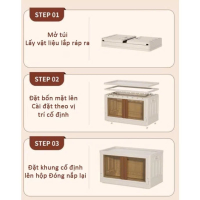 Hộp Nhựa Đựng Đồ Đa Năng Có Nắp Đậy Cao Cấp Có Thể Tháo Lắp Tiết Kiệm Không Gian