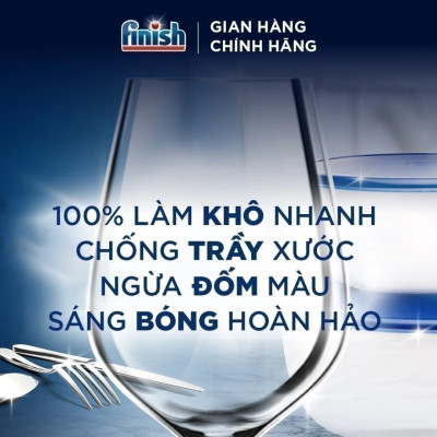 Combo Finish nâng cấp: Túi 100 Viên Rửa Bát Everyday Shine All In 1 Max + Nước Làm Bóng Finish 500ml + Dung Dịch Vệ Sinh Máy 250ml