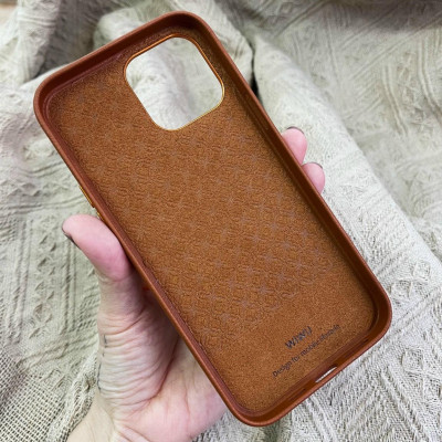 Ốp lưng da thật dành cho iPhone 13 Pro Max hiệu Wiwu - Hàng chính hãng