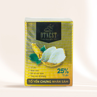 Đặc sản Khánh Hòa - Yến Chưng Đường Phèn Nhân Sâm 70ml (Hũ lẻ) DT NEST/ DT FOOD