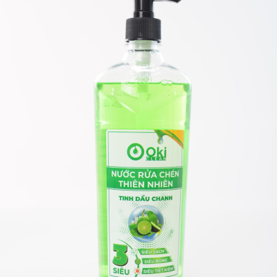 Nước rửa chén OKI Clean Thiên nhiên Tinh dầu Chanh 720g
