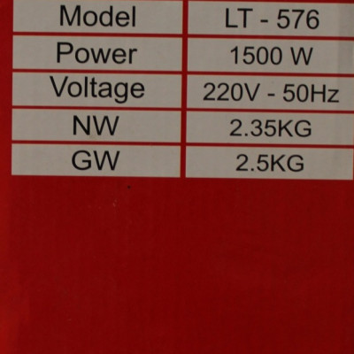 Bếp Vỉ Nướng Điện Cao Cấp Lorente LT-576 - Hàng Chính Hãng