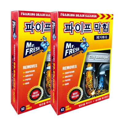 Combo 20 hộp 40 gói bột thông tắc làm sạch đường ống Hàn Quốc (100g/gói)