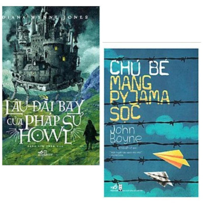 Sách - Combo 2 cuốn Lâu Đài Bay Của Pháp Sư Howl + Chú Bé Mang Pyjama Sọc 