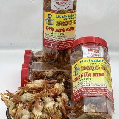 Đặc sản Phan Thiết - Ghẹ Sữa Rim Gói (Hộp) 100 Gram Đã Chế Biến Ăn Liền Ngon Ơi Là Ngon Của. Hạn Sử Dụng 12 Tháng Kể Từ Ngày Đặt Hàng - OCOP 4 Sao