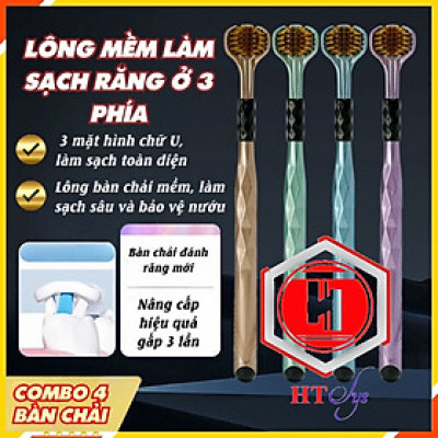 Bàn Chải Đánh Răng 3 Chiều, Bàn Chải Đánh Răng Thế Hệ Mới Làm Sạch Đồng Thời 3 Mặt Của Răng