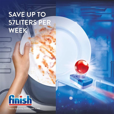 Viên rửa bát Finish ALL IN ONE 80 Viên hương chanh 
