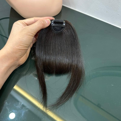 Mái dày vừa 2 ria tóc thậ.t nữ (không có tóc phía sau)- Tóc Giả Vân Anh