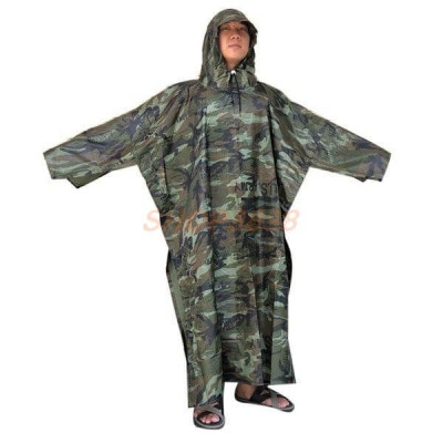 Áo mưa cánh dơi người lớn , Áo mưa xẻ tà   vải dù  chống thấm  cao cấp , màu rằn ri  sang trọng  , áo mưa  có túi đựng nhỏ gọn dễ mang theo 