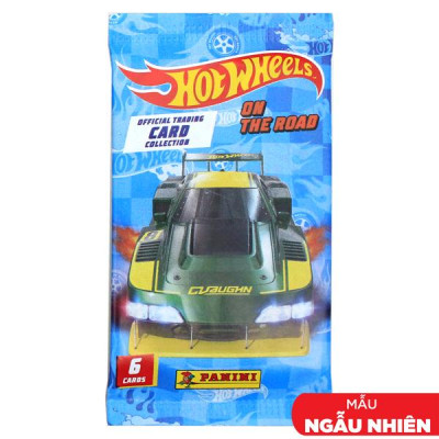 Gói Thẻ Hình Hot Wheels - Panini (6 Card Ngẫu Nhiên/Túi)