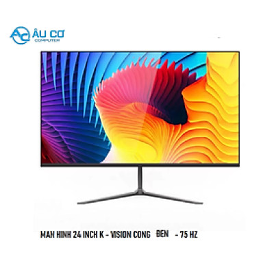 MÀN HÌNH FULL VIỀN K-vison 24 inch -MÀU ĐEN - FUll HD 1920x1080 - Chống Lóa - Tần số 75Hz - Hàng Chính Hãng