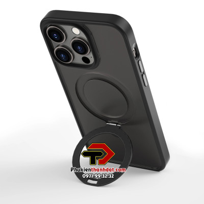 Ốp lưng dành cho iPhone 14 Pro Max hỗ trợ sạc không dây, có chân chống dựng điện thoại chính hãng WIWU Protective Case  -Hàng chính hãng