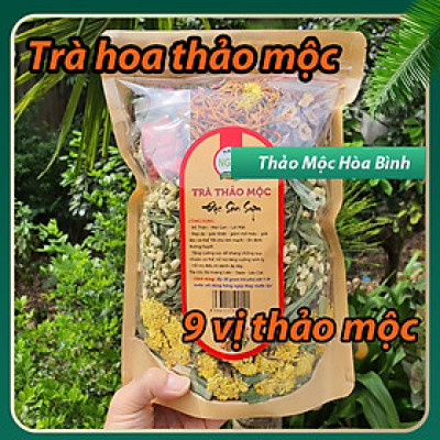 Túi 500Gr trà hoa thảo mộc 9 vị bổ thận mát gan giảm mỡ máu