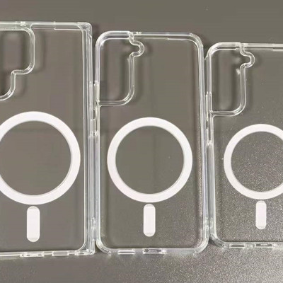 Ốp lưng Magnetic trong suốt Likgus hỗ trợ sạc Magnetic cho Samsung S23 Plus, S23 Ultra - Hàng chính hãng