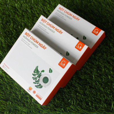 Bột Chùm Ngây Sấy Lạnh Nguyên Chất Hộp 45g  - Bột dinh dưỡng ăn dặm cho bé, tăng cường sức khỏe