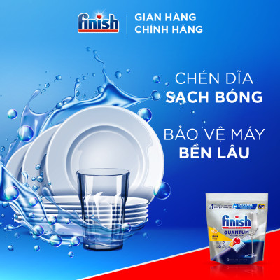 Combo 4 túi Viên Rửa Chén Bát Finish Powerball Quantum 21 viên