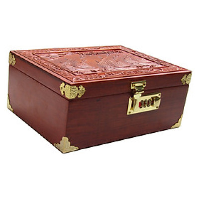 Hộp Đựng Trang Sức-Dấu Triện Giám Đốc  TOKDODO Gỗ Tự Nhiên Có Khoá Số