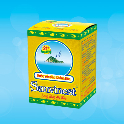 [Combo 15 lọ] Nước Yến sào Sanvinest Khánh Hòa Đông Trùng Hạ Thảo 70ml - S208