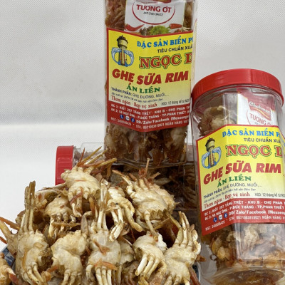 Đặc sản Phan Thiết - Ghẹ Sữa Rim Gói (Hộp) 100 Gram Đã Chế Biến Ăn Liền Ngon Ơi Là Ngon Của. Hạn Sử Dụng 12 Tháng Kể Từ Ngày Đặt Hàng - OCOP 4 Sao