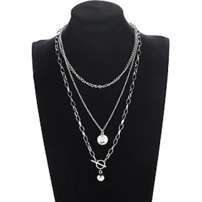 Vòng cổ thời trang cá tính nam nữ mix 3 tầng cực cool