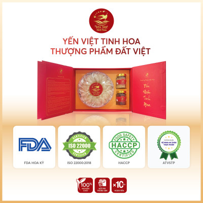Tổ yến Tinh chế cao cấp 100 gram Yến Việt Tinh Hoa - Hàng chính hãng