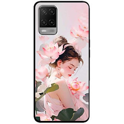 Ốp lưng cho Oppo A54 - A55 - A55s - Oppo A56 5G - Oppo A18 - A38 - A58 - Thiếu Nữ Sen Đẹp - Hàng Chính Hãng