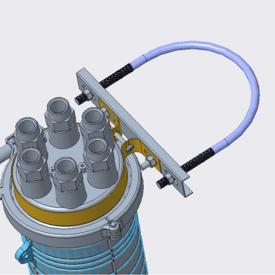 Măng xông quang mũ chụp 24fo- 6 cổng. Hàng chính hãng