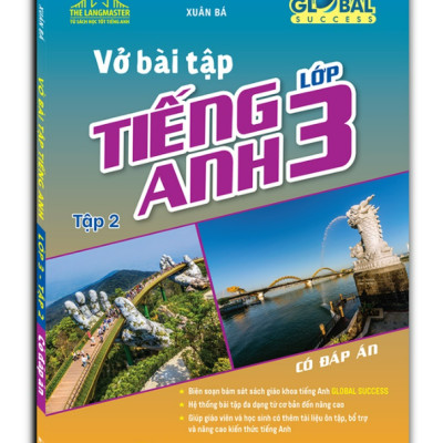 Sách - Combo GLOBAL SUCCESS - Vở bài tập tiếng anh lớp 3 tập 1 + 2 (có đáp án)