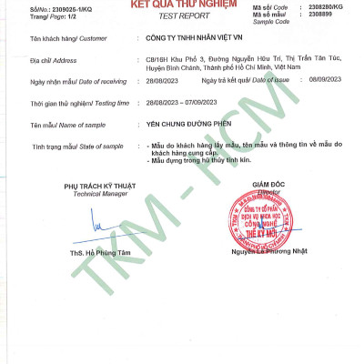 [Hộp 6 Lọ] Nước Yến Sào Chưng Đông Trùng Hạ Thảo Nhân Việt 30% Yến 70ml/Hũ