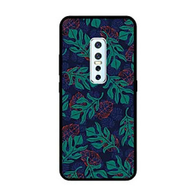 Ốp Lưng in cho Vivo V17 Pro Mẫu Hoa Văn Lá - Hàng Chính Hãng