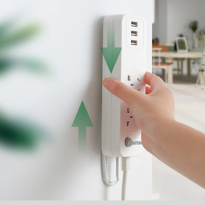 Bộ 10 Giá đỡ ổ cắm điện thông minh treo tường, dụng cụ cố định vật dụng gia đình đa năng, tiện dụng