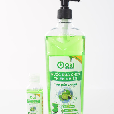Nước rửa chén OKI Clean Thiên nhiên Tinh dầu Chanh 720g