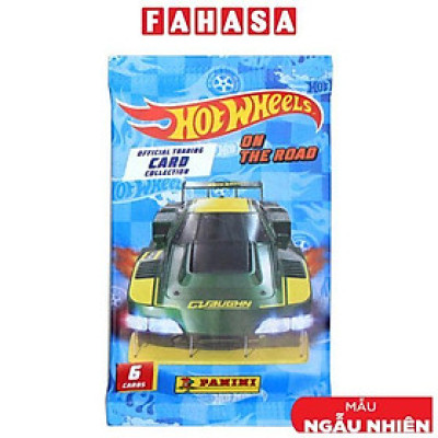 Gói Thẻ Hình Hot Wheels - Panini (6 Card Ngẫu Nhiên/Túi)