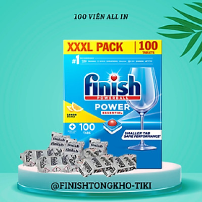 Viên rửa chén bát Finish Essential 100 viên 