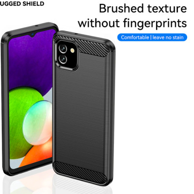 Ốp lưng chống sốc Vân Sợi Carbon cho Samsung Galaxy A03 - Hàng nhập khẩu