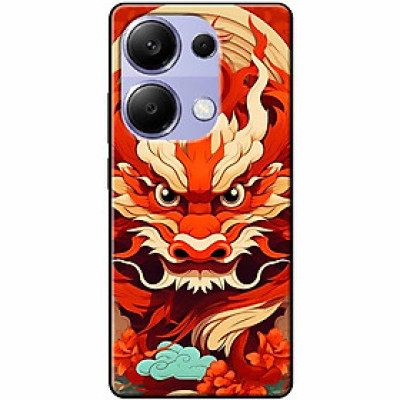 Ốp lưng Redmi 9T - 13C - 13 4G - Redmi Note 13 4G - Note 13 Pro 4G - Note 13 Pro 5G - Rồng Đỏ - Hàng Chính Hãng