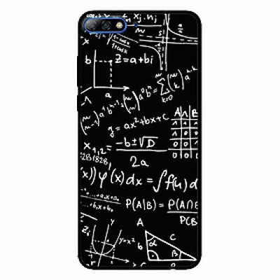 Ốp lưng in cho Huawei Y7/ Y7 Prime 2018  Mẫu Toán Học 1
