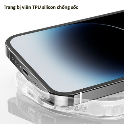 Ốp lưng trong suốt sạc nam châm từ tính cho iPhone 16 Pro Max / 16 Pro / 16 Plus / iP 16 hiệu Likgus Crystal Magnetic - Trang bị đệm khí 4 góc, chống ố vàng, bảo vệ viền camera - Hàng nhập khẩu