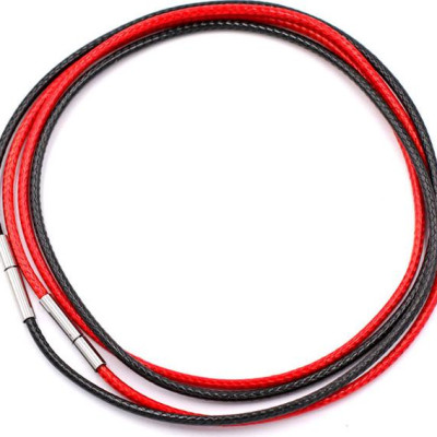 Combo 2 sợi dây vòng cổ cao su - đen + đỏ DCSEO1