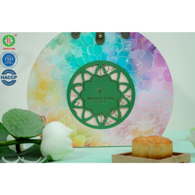 Bộ hộp Bánh trung thu 4 bánh 1 trứng 150g - Phát Đạt - Thành Long - 600g - VIỆT NAM