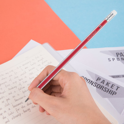 Bút 2B kèm tẩy Deli - sọc neon nhiều màu - 12 cây/hộp - E37013 / E37014 / E37015 / E37016/ E37000/ E58103/ E10902