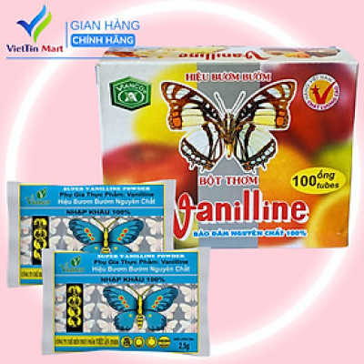 2 GÓI BỘT THƠM VANI HIỆU CON BƯỚM (10 ống/gói)